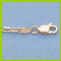 Genuine 16" 14kt Italian Gold-Yellow 2.7mm, Anchor Chain Gauge:080, 9gr