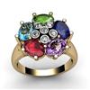Image 1 : Genuine  2.9 ctw 14kt Multi-Color Precious Stone & Diamond Ring