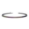 Image 1 : 4.90 ctw Multi Color Sapphire  Rainbow Bracelet  14kt
