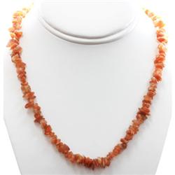 Natural Cornoline Single Row Necklace with clasp