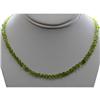 Image 1 : Natural Emerald Single Row Necklace with clasp