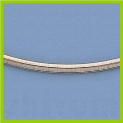 Genuine 14kt Italian 4mm, Omegas Half Round, 23.1gr