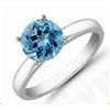 Image 1 : Topaz  5.75 ctw Solitaire Ring 14kt W/Y  Gold