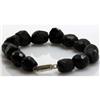 Image 1 : Natural Big Black Spinal Bracelet with clasp