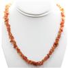 Image 1 : Natural Cornoline Single Row Necklace with clasp