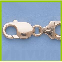 Genuine 16" 14kt Italian Gold-Yellow 9.5mm, Figaro Chain Gauge:250, 64.2gr