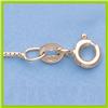 Image 1 : Genuine 16" 14kt Italian Gold-Yellow or White 0.9mm, Box Chain Gauge:054, 1.9gr