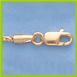 Genuine 16" 14kt Italian Gold-Yellow 1.3mm, Figaro Franco Chain Gauge:040, 4.7gr