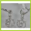 Image 3 : Genuine  0.67 ctw Diamond Earring 18KT White  Gold
