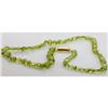 Image 2 : Natural Peridot Single Row Necklace with clasp