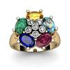 Image 1 : Genuine  2.92 ctw 14kt Multi-Color Precious Stone & Diamond Ring