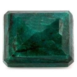 Natural Square Shape 119.27 ctw Emerald Beryl Gemstone 1 Square Cut Opaque Green