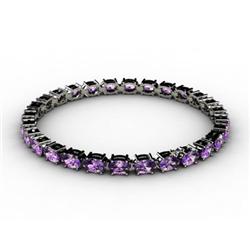 Genuine 10.35 Amethyst Bracelet 18kt White or Yellow Gold 9.9g