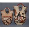 Image 1 : TWO JEMEZ POTTERY WEDDING VASES