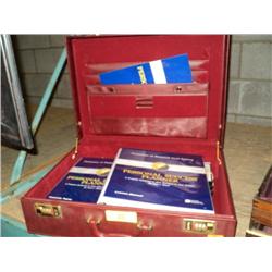 RED LEATHER BRIEF CASE, PERSONAL SUCCESS PLANNER