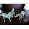 Image 1 : BRONZE MINIATURE HORSES W/ PATINA {print sequence:} 86