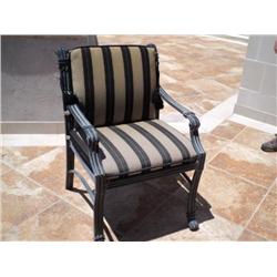 PATIO ARM CHAIRS, UPHOLSTERED ***4 TIMES THE MONEY {print sequence:} 251