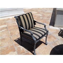 PATIO ARM CHAIRS, UPHOLSTERED ***4 TIMES THE MONEY {print sequence:} 240