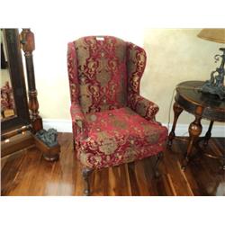 WINGBACK CHAIR, UPHOLSTERED {print sequence:} 70