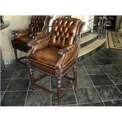 BARSTOOL, LEATHER & WOOD {print sequence:} 255