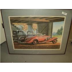 PRINT OF DAIMLER - BENZ: APOTHESIS, CHARLES PETERSON, SIGNED, 184 / 1000 {print sequence:} 342