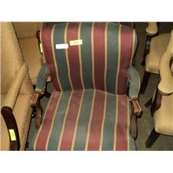 STRIPED CLOTH OFFICE CHAIR