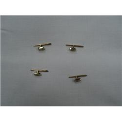 2 SETS OF GOLDEN CUFF LINKS ***2 TIMES THE MONEY**