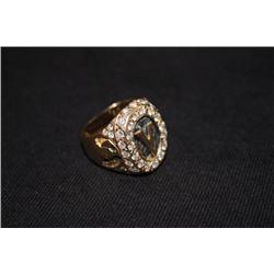 GENT'S 14K YG & PLATINUM DIAMOND FASHION RING 17 mm INSURANCE APPRAISAL: $ 12,051.00