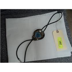 BEAR CLAW AND TURQUOISE BOLO TIE {print sequence:} 30