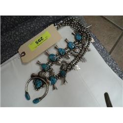 TURQUOISE SEOWAQSEOW NECKLACE {print sequence:} 37