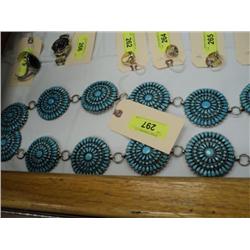 TURQUOISE BELT NEEDLEPOINT {print sequence:} 55