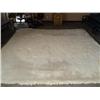 Image 2 : FLOKATI RUG, 12 1/2' X 14' WOOL STYLE COLOR: OFF WHITE, PAID $ 6,400.00