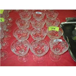 CUT GLASS STEMWARE ***12 TIMES THE MONEY***