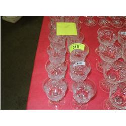 CUT GLASS STEMWARE ***12 TIMES THE MONEY***