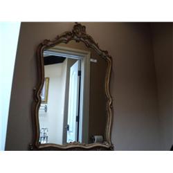 GOLD LEAF STYLE ORNATE MIRROR {print sequence:} 51
