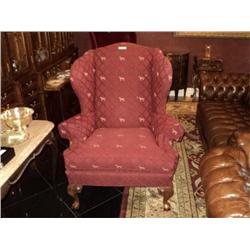 WINGBACK CHAIR, ETHAN ALLEN {print sequence:} 126