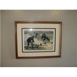 PRINT GAME BETWEEN NEW YORK GIANTS & CHICAGOS {print sequence:} 305