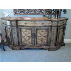 SIDEBOARD, DISTRESSED PAINT, HOOKER FURNITURE, SEVEN SEAS {print sequence:} 154