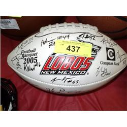 UNM FOOTBALL 2005 SIGNED {print sequence:} 200
