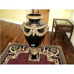 VASE, MARBLE & BRONZE, W/ RAM'S HEAD & LION'S HEAD {print sequence:} 49