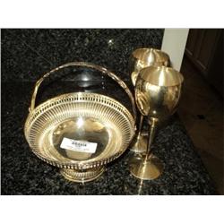 STEMS (2), NUT BASKET, SILVER PLATE {print sequence:} 181