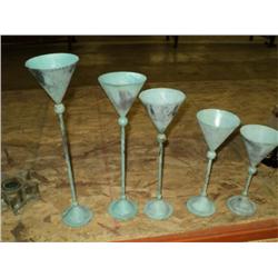 DECORATIVE METAL GOBLETS ***5 TIMES THE MONEY***