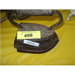 ANTIQUE IRON & TRIVET