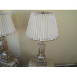 TABLE LAMP, WOODEN W/ SHADE {print sequence:} 38