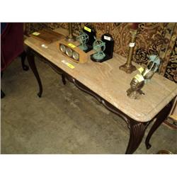 SOFA TABLE W/ MARBLE TOP {print sequence:} 128