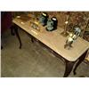 Image 1 : SOFA TABLE W/ MARBLE TOP {print sequence:} 128