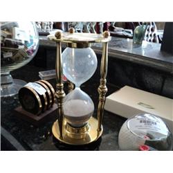 HOUR GLASS, BRASS, 1 HOUR {print sequence:} 265