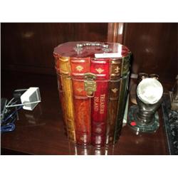 WINE CARRIER, BOOKS W/ LID {print sequence:} 87