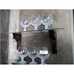 GLASS GOBLETS (3 CRACKED) ***6 TIMES THE MONEY***