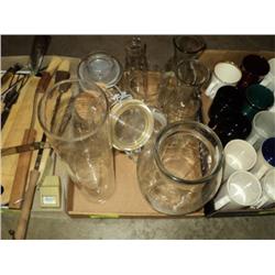 BOX OF GLASS VASES ***10 TIMES THE MONEY***